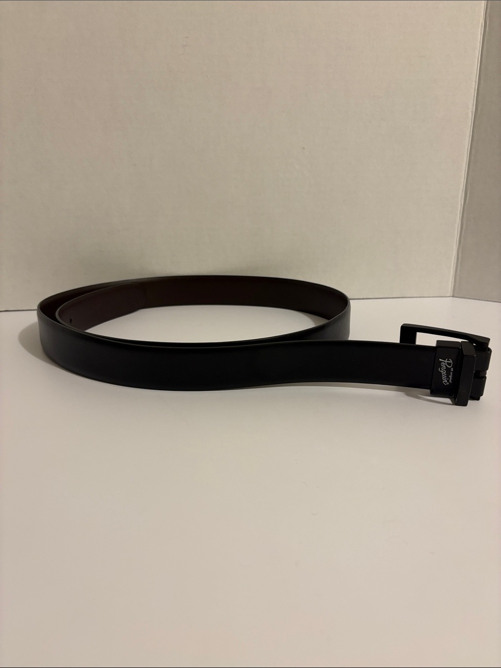 An Original Penguin- Reversible Black/Brown Leather Belt